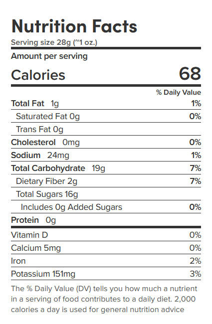 Dried Apple Nutritional Value